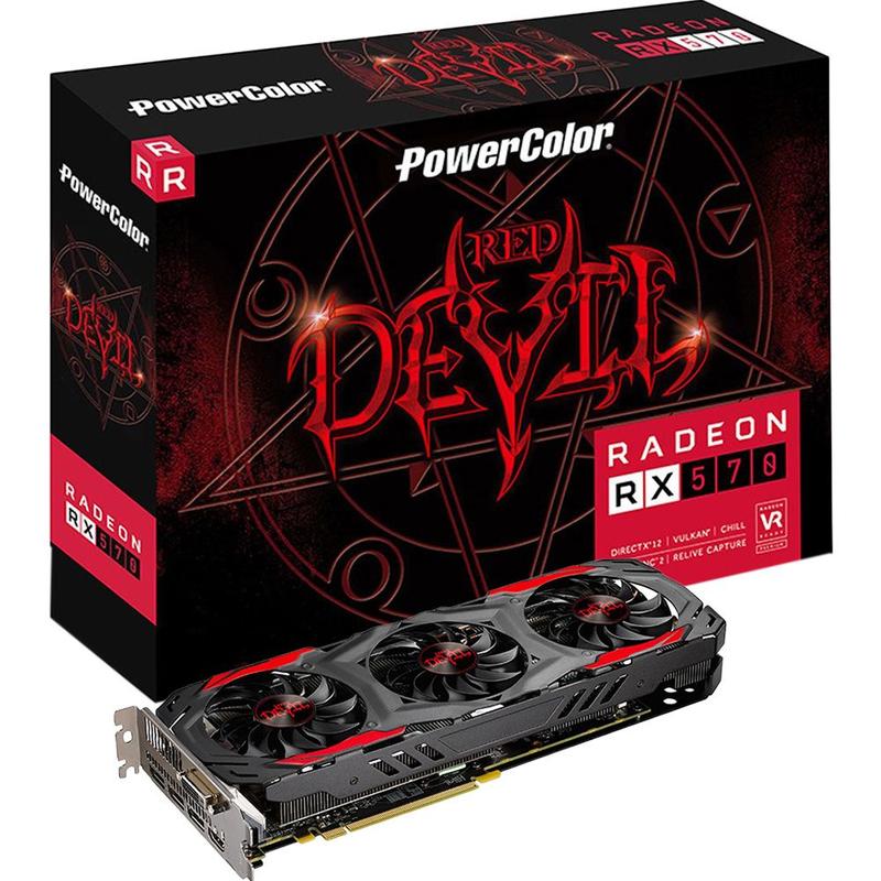 Placa de Vídeo PowerColor AMD Radeon RX 570 Red Devil 4GB GDDR5