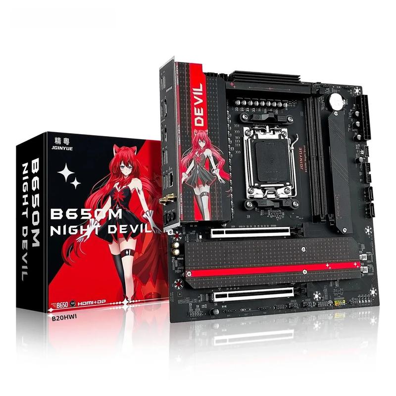 Placa Mãe AM5 DDR5 96GB Para Jogos AMD B650 WiFi 6 PCIe 4.0 3x M.2