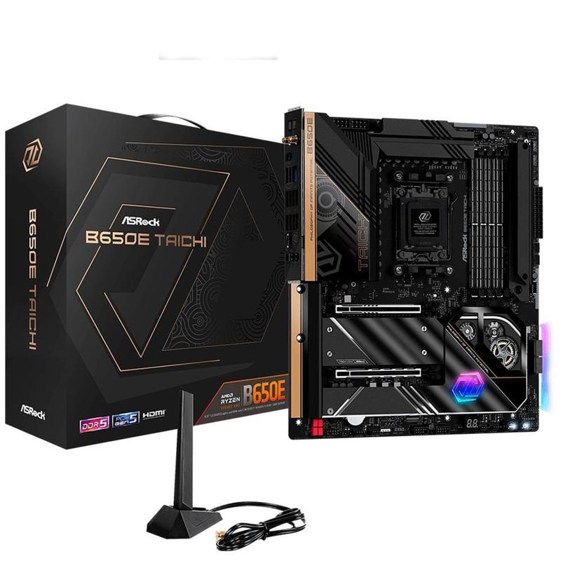 Placa Mãe ASRock B650E Taichi, AMD, EATX, DDR5, WiFi, Bluetooth - 90-MXBKG0-A0UAYZ