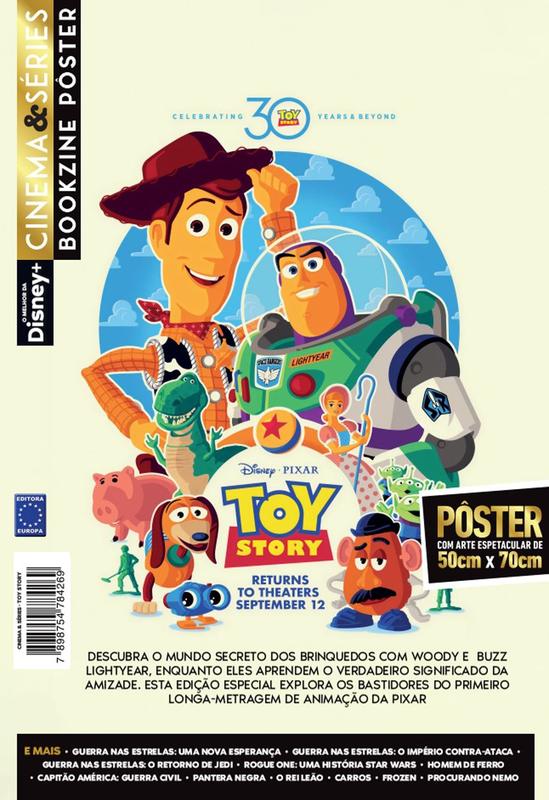 Pôster Toy Story - 30 anos - 50cm x 70cm - Sem Dobras - Editora