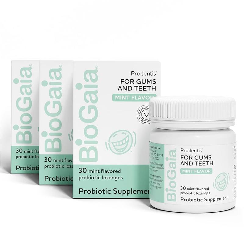Probióticos Dentários BioGaia Prodentis - Pacote com 3 Pastilhas