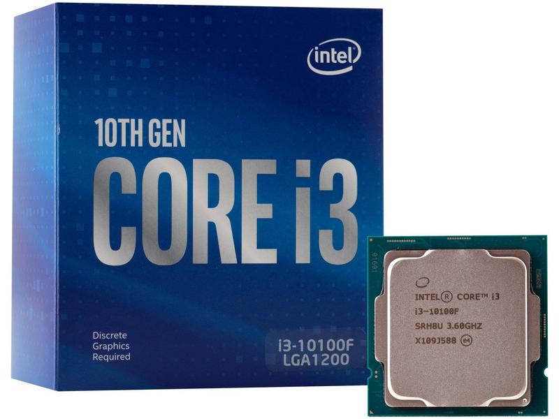 Processador Intel Core i3 10100F Comet Lake - 3.60GHz 4.30GHz