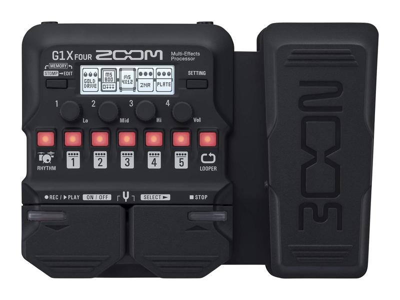 ZOOM G2X FOUR ＆ G1X FOURセット Processador Multiefeitos de Guitarra Zoom G1X Four com Pedal de