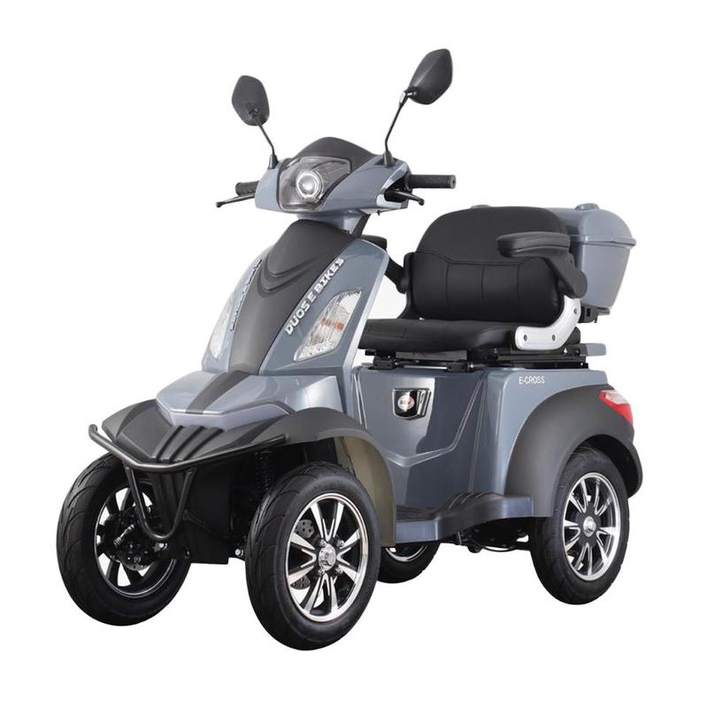 Quadriciclo Elétrico - Duos E-Cross 1000w - Cinza - Duos Bikes - Triciclo Adulto - Magazine Luiza