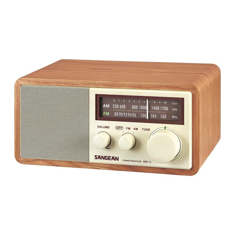 SANGEAN WR-11 AM/FMラジオ Rádio analógico Sangean WR-11 Armário de madeira AM/FM - Rádio