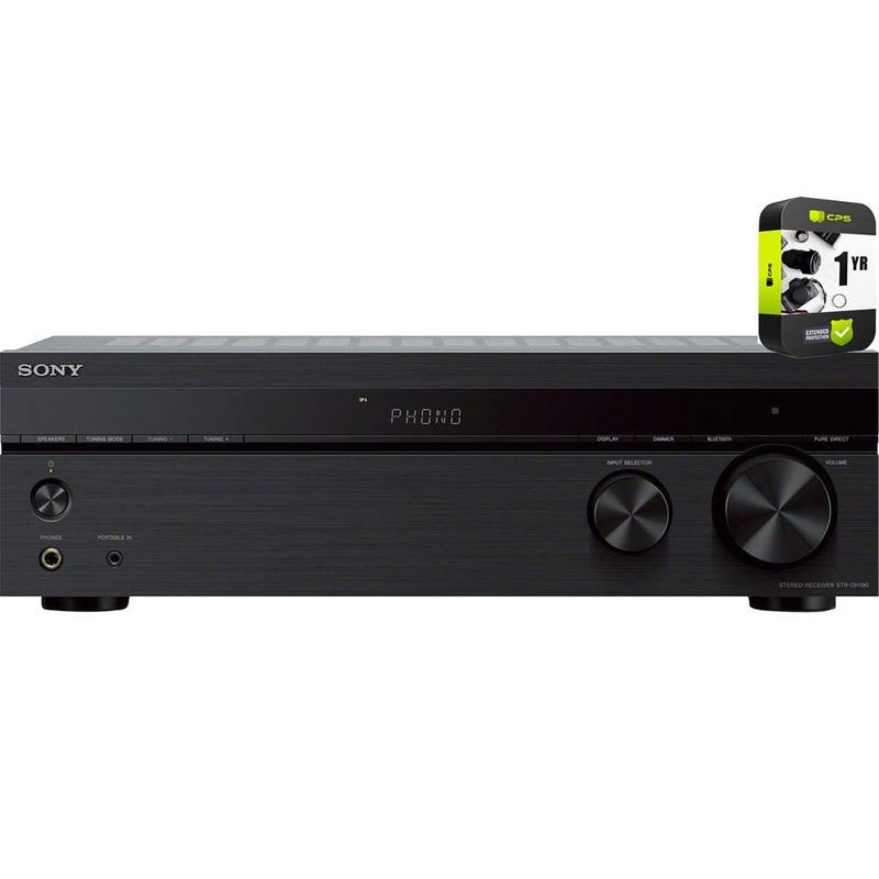 Receptor estéreo Sony STRDH190 2-Ch com entradas Phono e Bluetooth