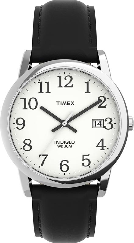 Relógio Timex Easy Reader T2H281 - Pulseira de Couro Preta 35mm