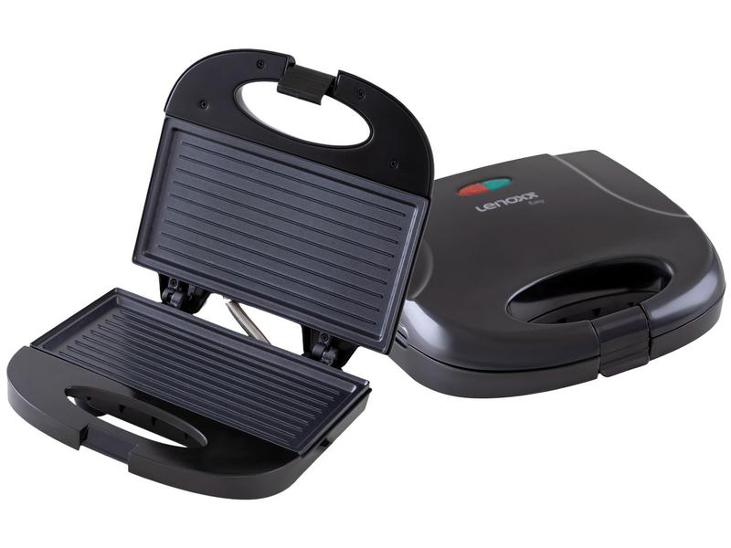 Sanduicheira/Grill Lenoxx Easy PSD121 Preta 750W Antiaderente