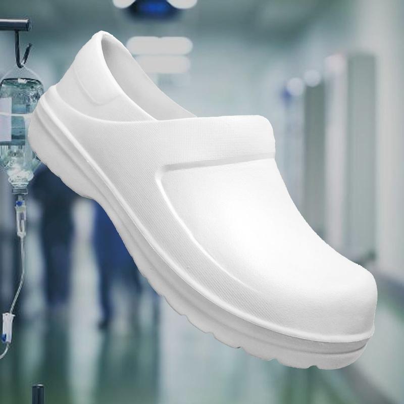 Sapato Branco Fechado Profissional Babuche Cozinha Saúde Segurança