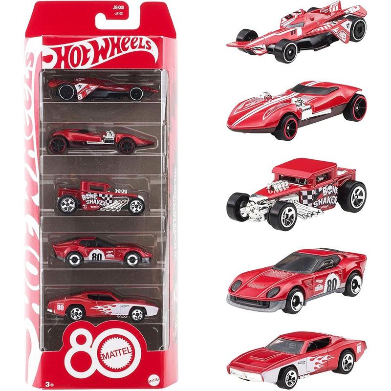 Hot Wheels ミニカーセット Set Hot Wheels Edição Comemorativa 80 Anos Mattel 1:64 Jgk08