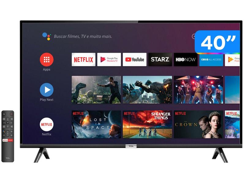 Smart TV 40” Full HD LED TCL 40S6500 Android - Wi-Fi HDR