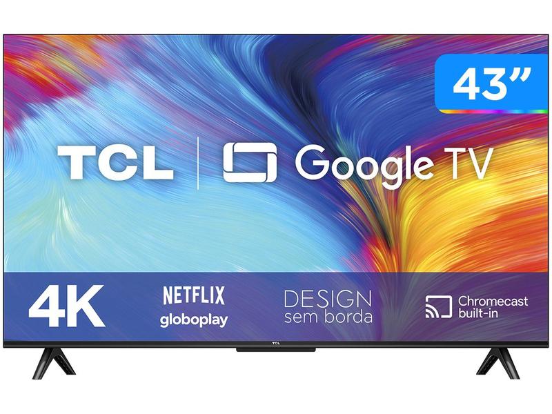TCL 43V型 4K液晶テレビ Google TV 43P635 2022年製 Smart TV 43” 4K LED TCL 43P635 VA 60Hz Wi-Fi Bluetooth HDR Google