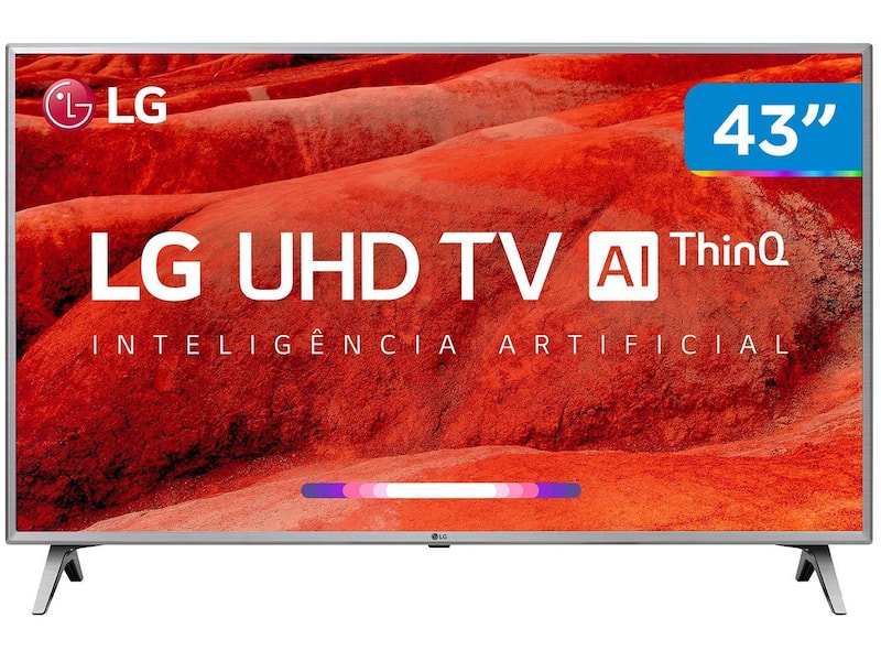 LG 43V型 4K液晶テレビ 本体 Smart TV 4K LED 43” 43UM7510PSB Wi-Fi HDR - Inteligência