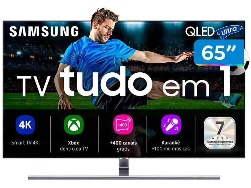 Smart TV 65” 4K QLED Samsung QN65Q7FNAGXZD - Wi-Fi 4 HDMI 3 USB