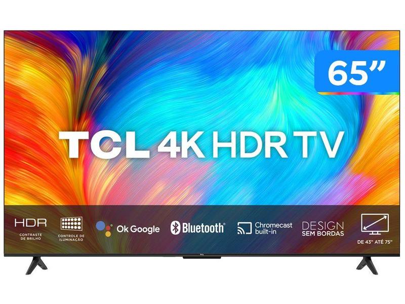 Smart TV 65” UHD 4K LED TCL 65P635 Wi-Fi - Bluetooth Google