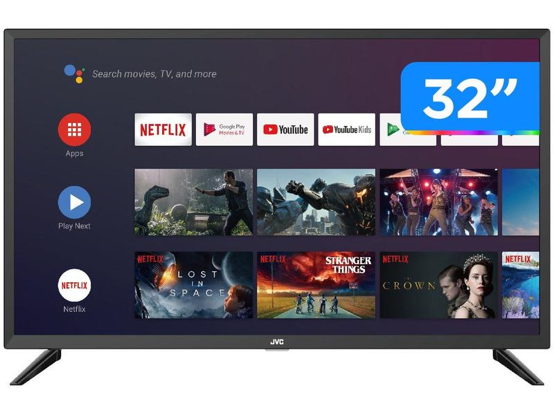 Smart TV HD DLED 32” JVC LT-32MB208 Android - LT-32MB208 Wi-Fi