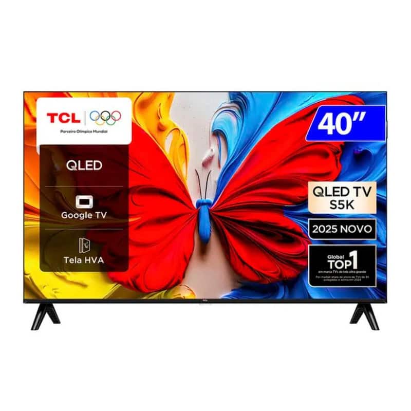Smart TV QLED 40 Full HD Wi-Fi Android 40S5K TCL - Smart Tv