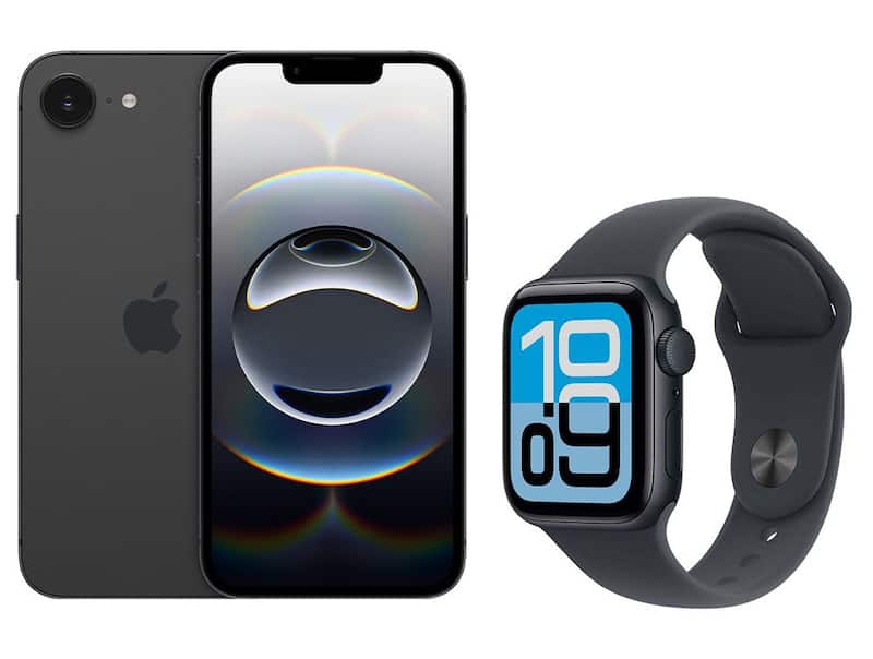 Smartphone Apple iPhone 16e 128GB Preto - 5G + Smartwatch Apple