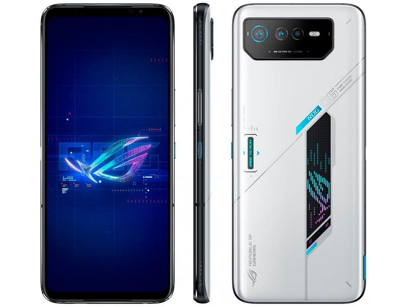 Smartphone Asus Rog Phone 6 256GB Branco 5G Snapdragon SM8475 8GB