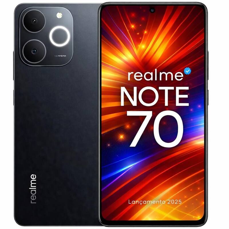 Smartphone Celular Realme Note 70, 256GB, 8GB RAM, Android 14