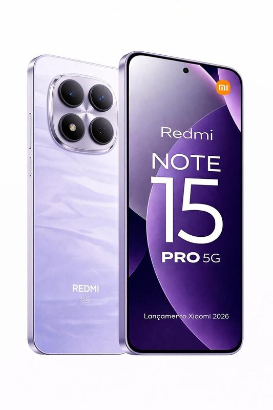 Smartphone Celular Xiaomi Redmi Note 15 Pro 5G 256GB 8GB RAM NFC