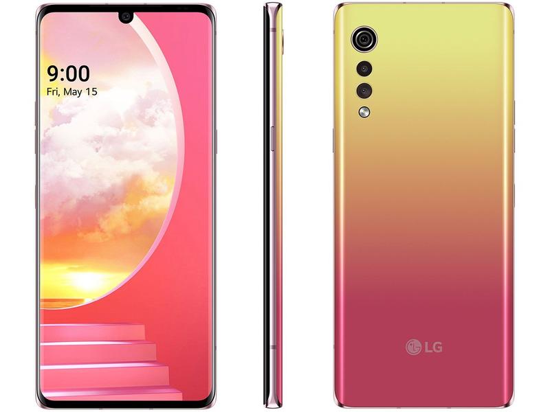 Smartphone LG Velvet 128GB Illusion Sunset Octa - Core 6GB RAM