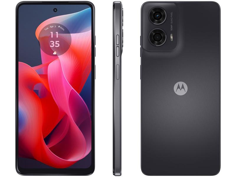 Motorola g24 スマートフォン デュアルカメラ グレー Smartphone Motorola Moto g24 128GB, 4GB RAM, 4GB Ram Boost, AI