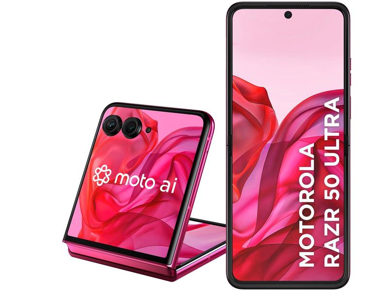 Smartphone Motorola Razr 50 Ultra 5G - Pink, 512GB, 24GB RAM Boost