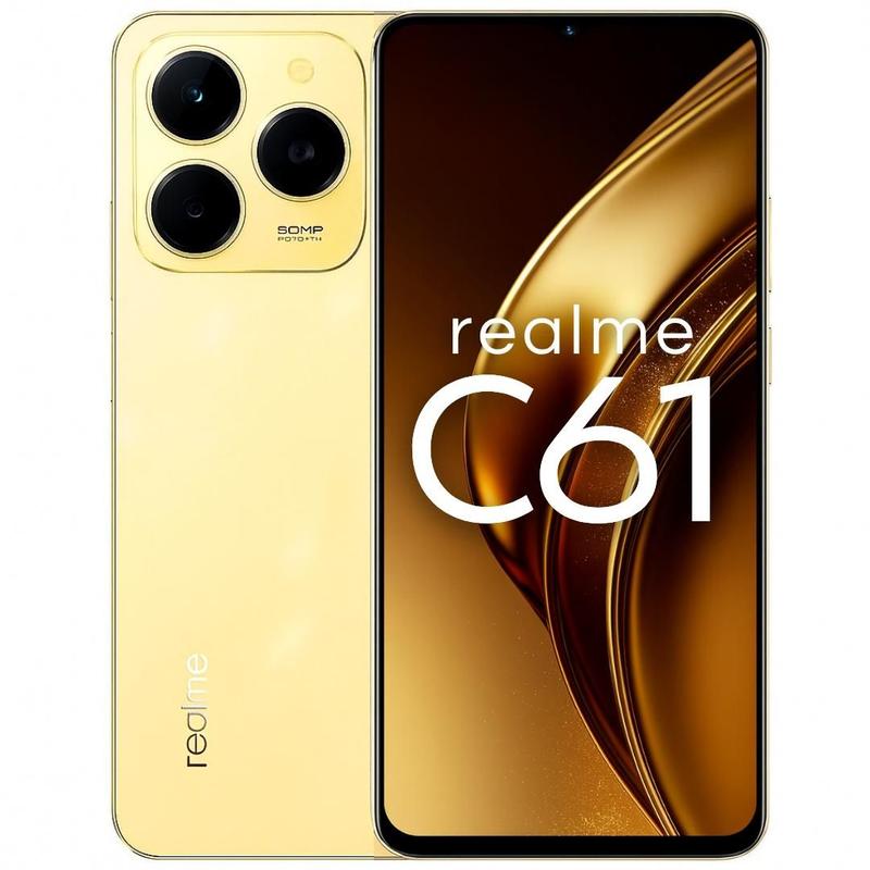 Smartphone Realme C61 128GB Câmera 50MP Bateria 5000mAh Tela 90Hz