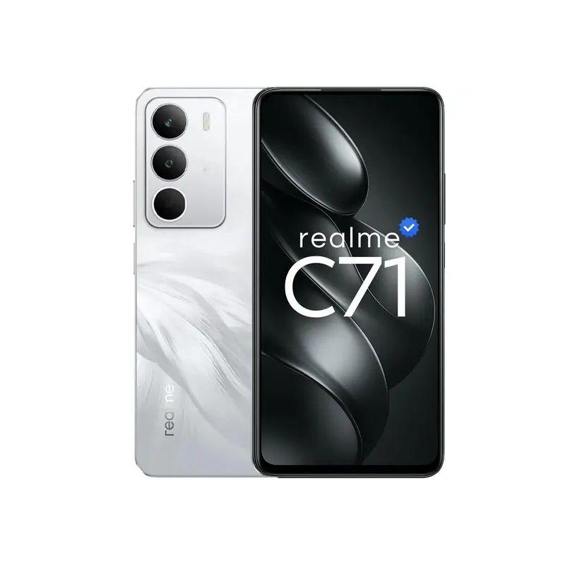 realme C71 ホワイト　　本体 Smartphone Realme C71, 256GB, 4GB RAM, Câmera 50MP, Android 15