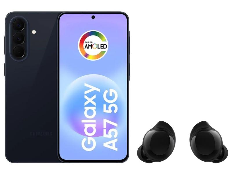 Smartphone Samsung Galaxy A57 128GB Azul Escuro - 5G + Fone de