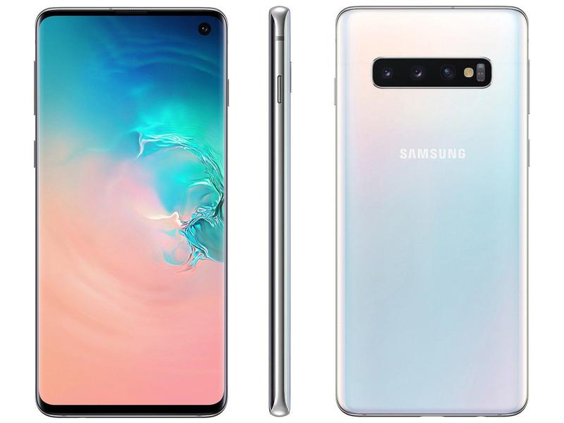 マックンGalaxy S10 プリズムホワイト 128 GB SIMフリー Smartphone Samsung Galaxy S10 128GB Branco 4G - 8GB RAM Tela 6,1