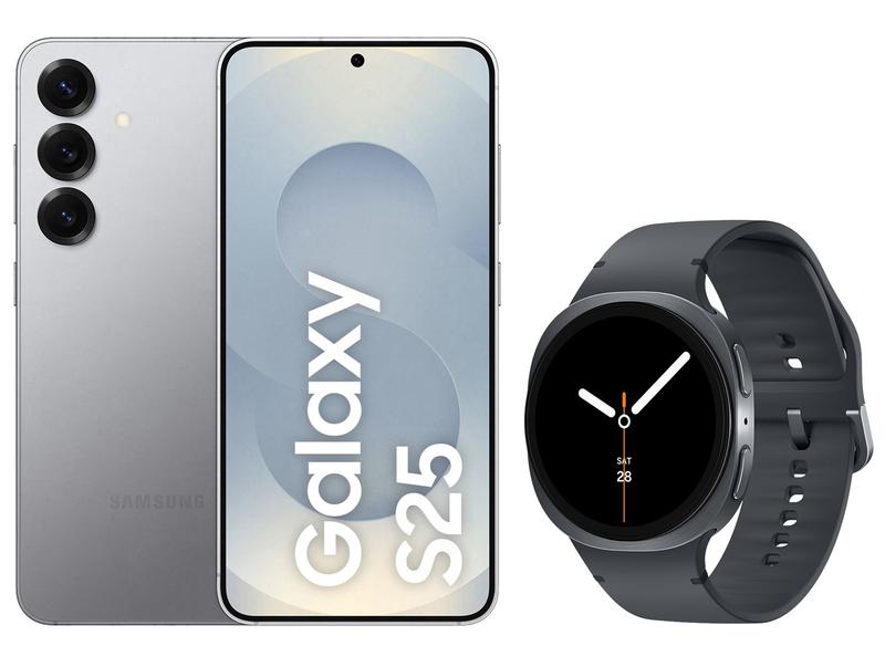 Smartphone Samsung Galaxy S25 256GB Prata - 5G + Smartwatch