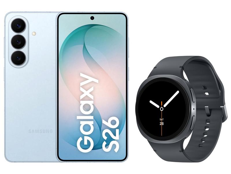 Smartphone Samsung Galaxy S26 256GB Azul - 5G + Smartwatch Galaxy