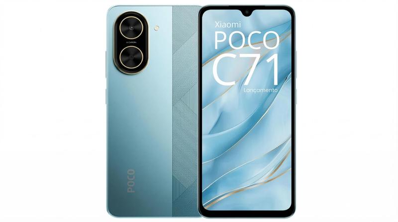 Smartphone Xiaomi POCO C71 Azul 4gb 128gb Dual Sim Tela 6.88