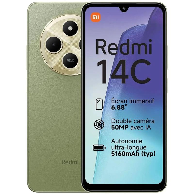 スマートフォン本体 Xiaomi Redmi 14C 4GB+128GB Smartphone Xiaomi Redmi 14C 128GB 4GB RAM VIRTUAL - Redmi 14C