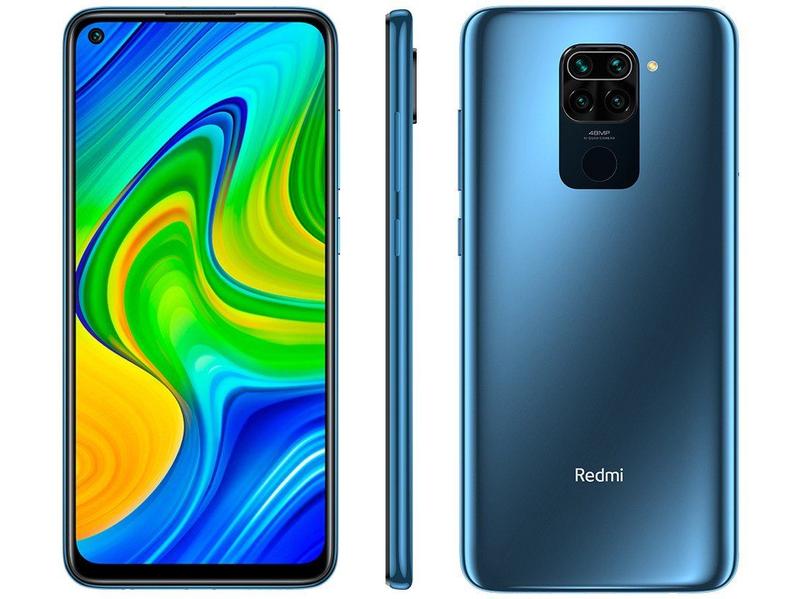 Smartphone Xiaomi Redmi Note 9 128GB Cinza 4G - 4GB RAM Tela 6,53