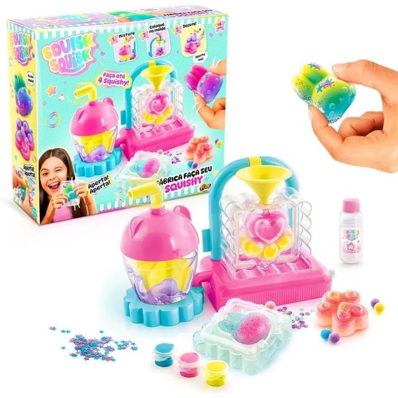 Squish Squish Mega Fabrica Faça seu Squishy FUN F0258-5
