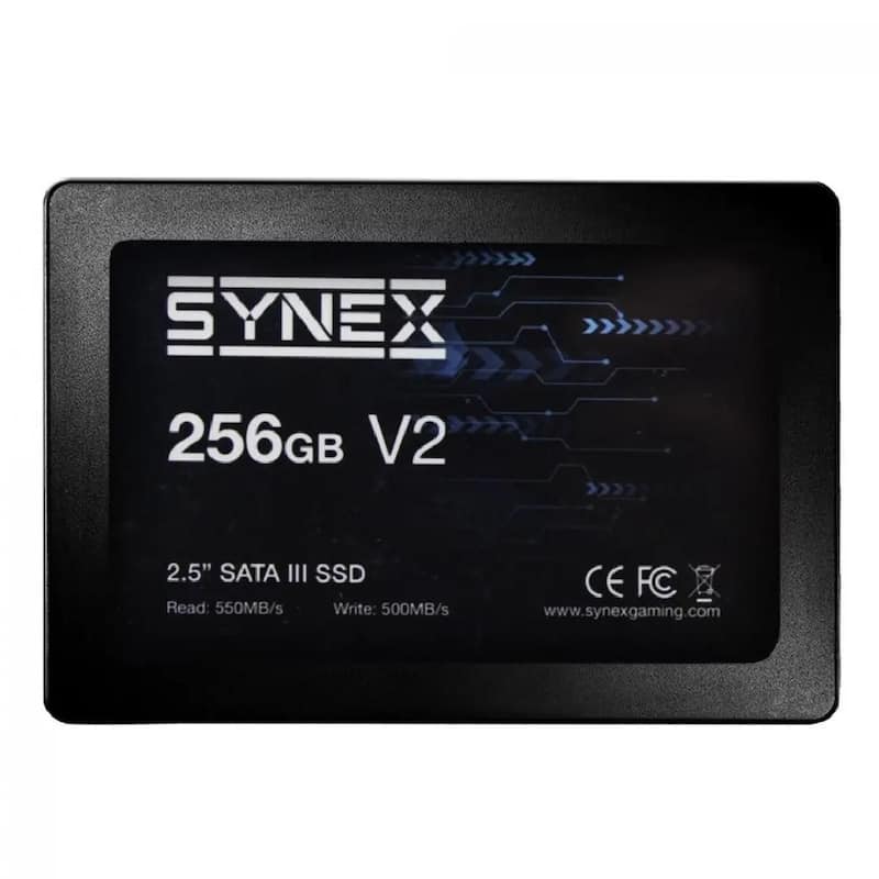 SSD 2.5 256GB Synex V2 - SATA III - Leitura 550MB/s - Gravação