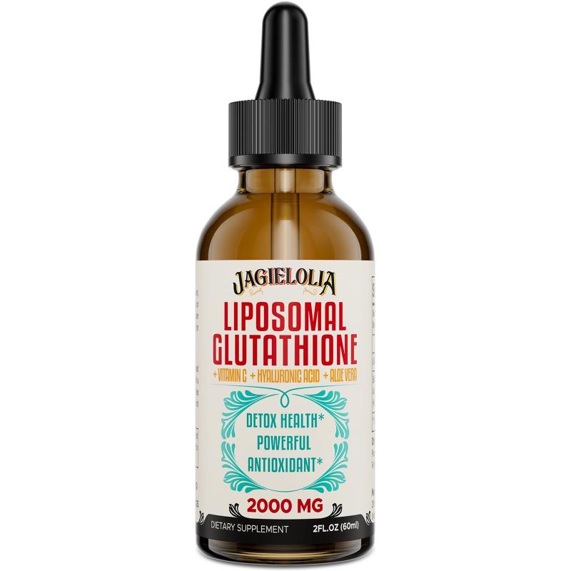 liposomal glutathione - 2 fl oz. 60ml Liquid Drops 2000mg W/ Vitamin C Liposomal Glutathione Supplement - 2000mg