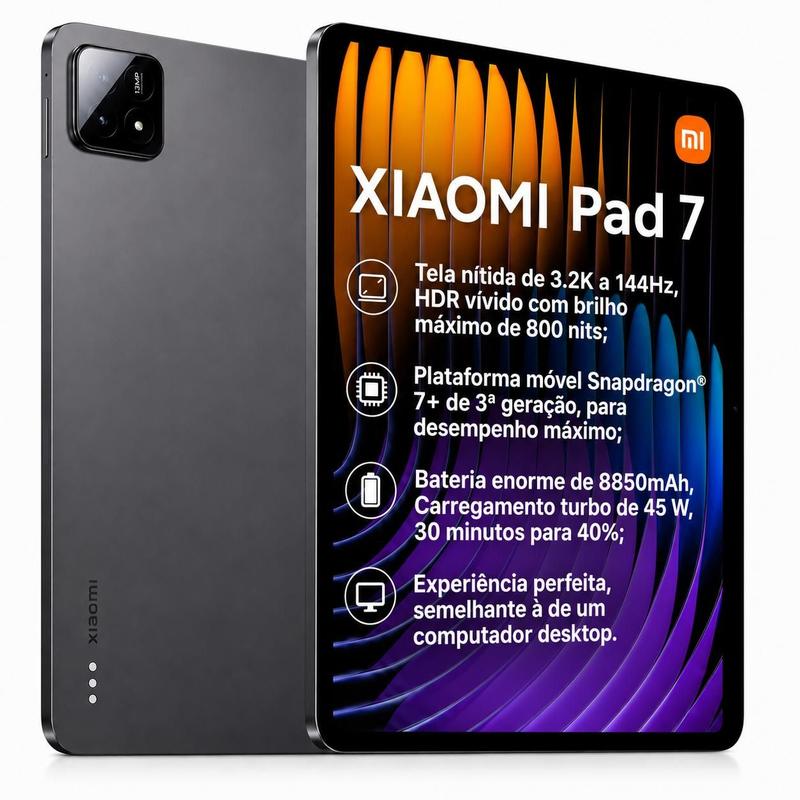 Xiaomi pad 7 グレー 8GB＋128GB Tablet Xiaomi Pad 7 256GB 8GB Cinza Snapdragon 7 Gen 3 Tela de 11