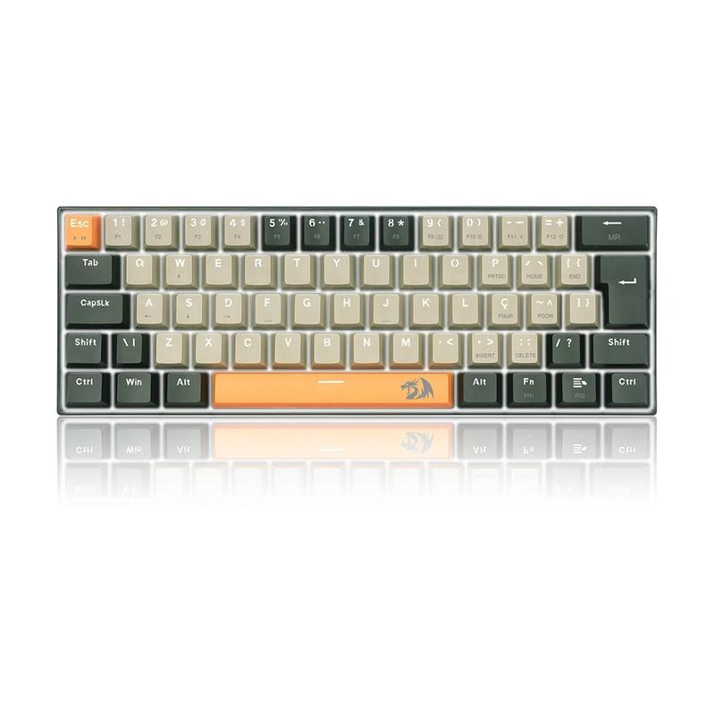 Teclado Gamer Redragon Lakshmi, Switch Brown, Layout 60%, ABNT2