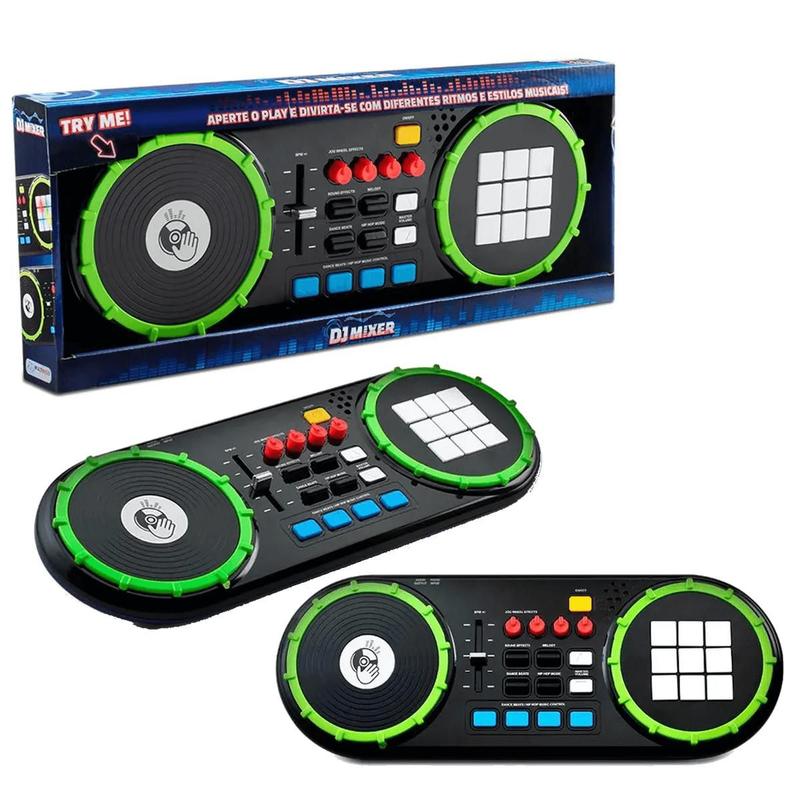 Teclado Infantil Dj Mixer Seja um Dj Multikids - Instrumento