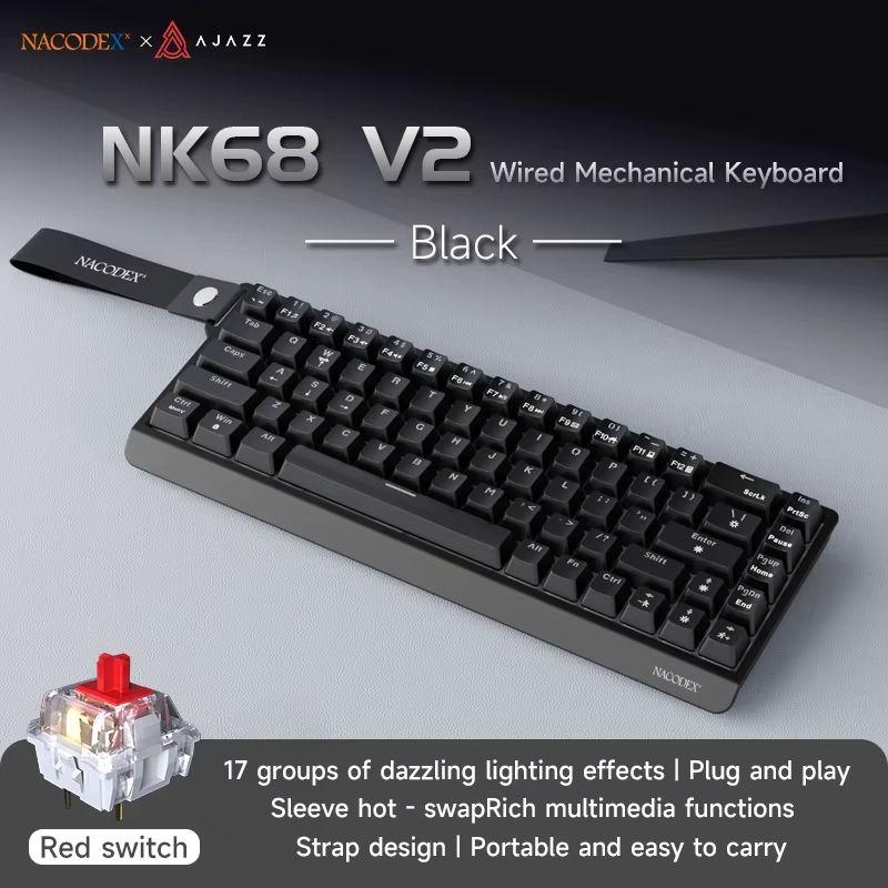 Teclado Magnético Ajazz Nk68 V2 - Kit Periféricos - Magazine Luiza