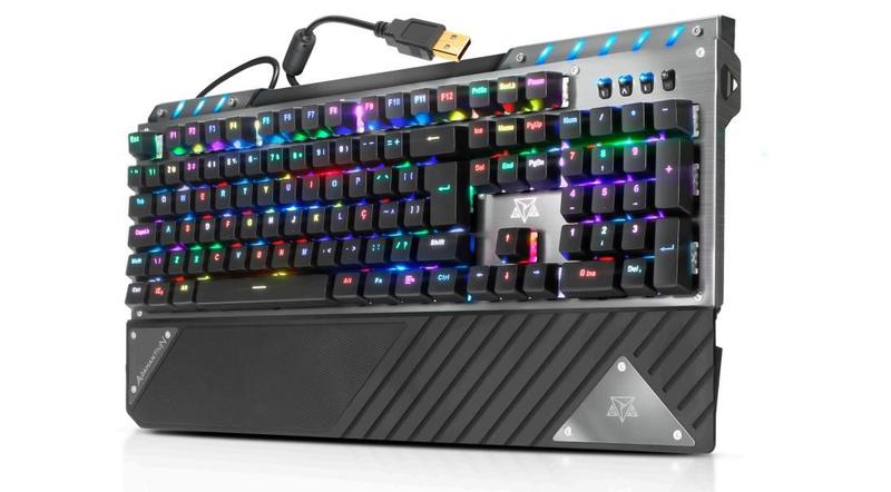Teclado Mecânico Gamer Rgb Adamantiun Ark AK-6000 Led Abnt2
