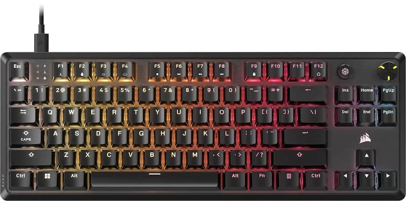 Teclado para jogos Corsair K70 CORE TKL RGB Tenkeyless Black