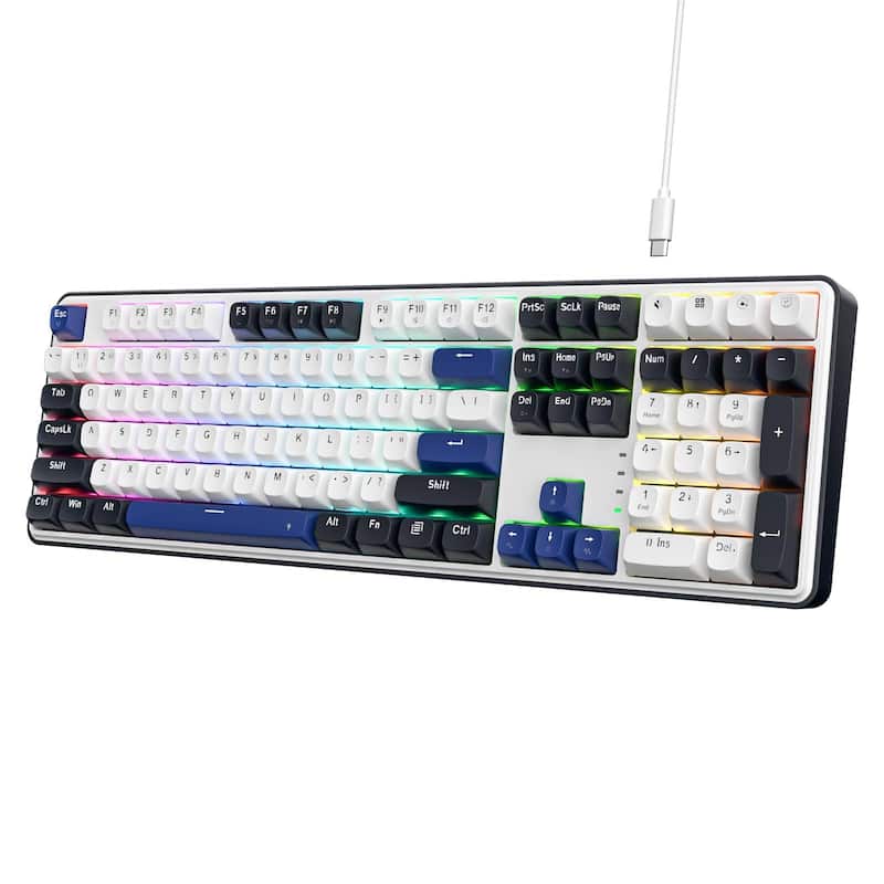 Teclado mecânico RGB para jogos Teclado para jogos Redragon K689 Wired Gasket RGB 104 teclas