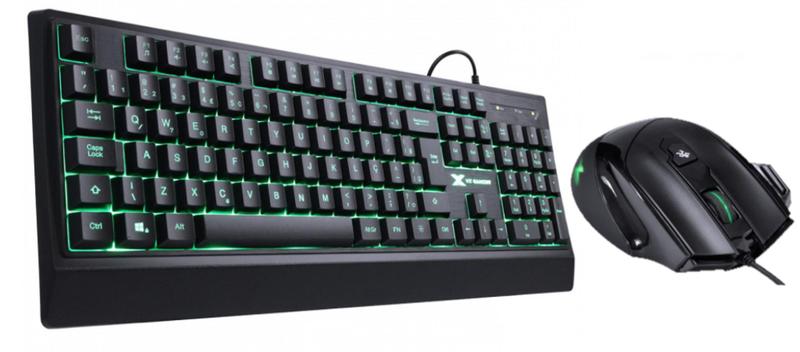 Teclado VX Gamer Defender Led 7 Cores 1.8m Usb Gt300 + Mouse VX