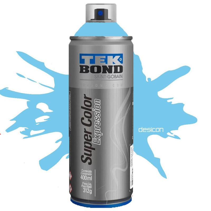 Blue Sky Tinta Spray Azul Sky 547 Expression 400ML 312G Tekbond - Tinta