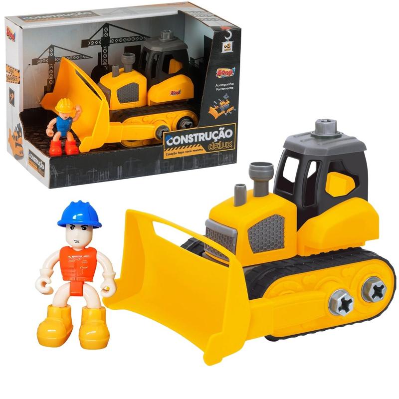 Trator de Construção Monta e Desmonta - Zoop Toys - Caminhões